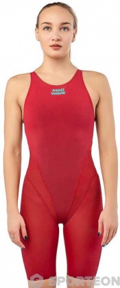 Női verseny úszódressz Mad Wave Bodyshell Openback Red