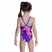 Speedo Shell Bell Bow Suit Girl Amparo Blue/Post It Pink