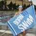 Törülköző BornToSwim Microfibre Towel Big Logo