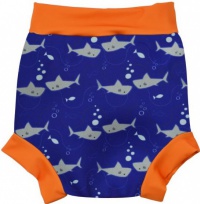 Úszónadrág a legkisebbeknek Splash About Happy Nappy Shark Orange