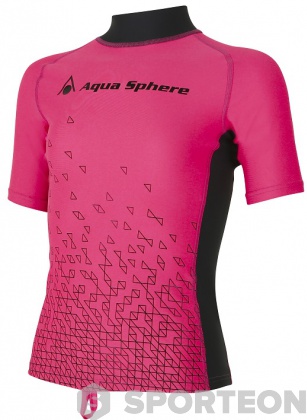 Női póló Aqua Sphere Bix Rash Guard Pink/Bright Pink