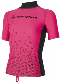 Női póló Aqua Sphere Bix Rash Guard Pink/Bright Pink