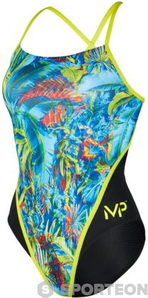 Női fürdőruha Michael Phelps Oasis Racing Back Multicolor/Black