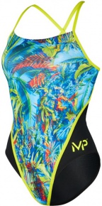 Női fürdőruha Michael Phelps Oasis Racing Back Multicolor/Black