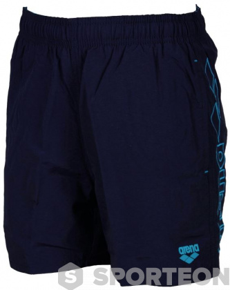 Fiú úszónadrág Arena Fundamentals Embroidery Boxer Junior Navy/Turquoise