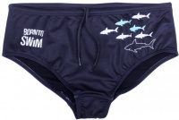 Férfi úszónadrág BornToSwim Sharks Brief Black