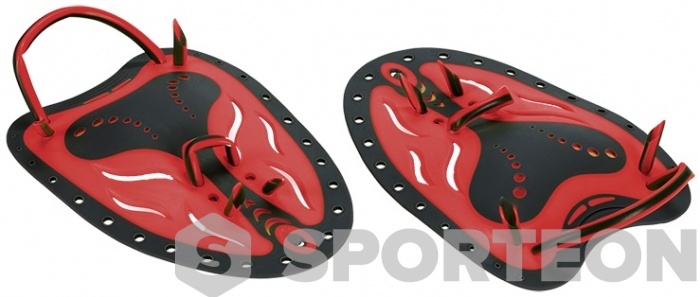 Tenyérellenállás Aquafeel Paddles Red/Black