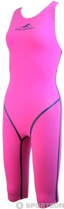 Női verseny úszódressz Aquafeel Neck To Knee Oxygen Racing Pink