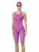 Női verseny úszódressz Aquafeel Neck To Knee Oxygen Racing Pink
