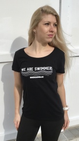 Női póló Swimaholic We Are Swimmers T-Shirt Women Black