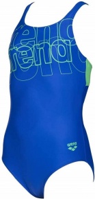 Lányka fürdőruha Arena Spotlight Swim Pro Back One Piece Junior Neon Blue/Golf Green