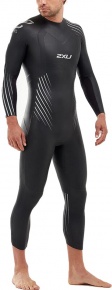 Férfi neoprén úszódressz 2XU P:1 Propel Wetsuit Black/Silver Shadow