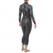 Női neoprén úszódressz Tyr Hurricane Wetsuit Cat 5 Women Black/Turquoise/Fuchsia