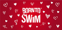 Törülköző BornToSwim Valentine's Day Love Microfibre Towel