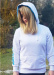 Gyermek kapucnis pulóver BornToSwim Sweatshirt Hoodie Junior White/Turquoise