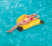 Felfújható nyugágy Inflatable Banana Pool Lounger