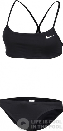 Női fürdőruha Nike Essential Sports Bikini Black