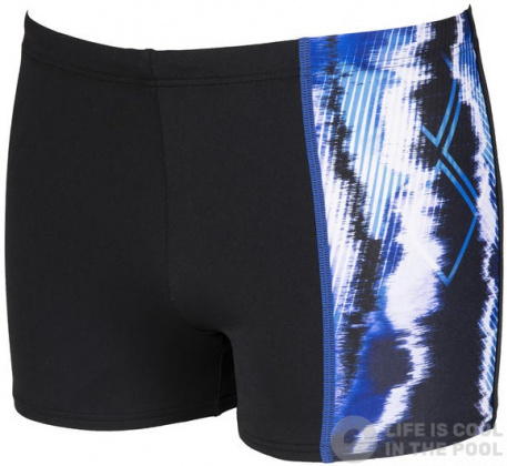 Férfi úszónadrág Arena Infinite Stripe Short Black/Neon Blue/Multi