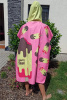 Poncsó BornToSwim Ice Cream Poncho Junior Pink/Yellow