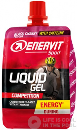 Energizáló gél Enervit Liquid Gel Competition Cherry with Caffeine 60ml