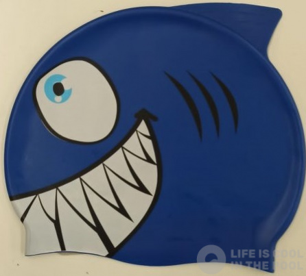 Gyermek úszósapka BornToSwim Shark Junior Swim Cap