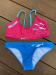 Női fürdőruha BornToSwim Sharks Bikini Blue/Pink