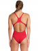 Női fürdőruha edzéshez Arena Solid Swim Pro red