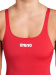 Női fürdőruha edzéshez Arena Solid Swim Pro red