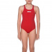 Lányka fürdőruha edzéshez Arena Solid Swim Pro junior red
