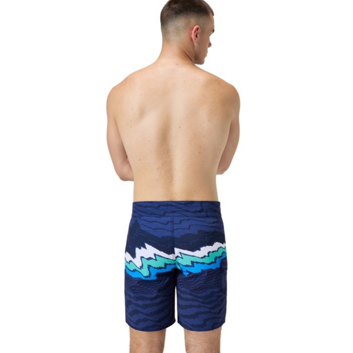 Speedo Stripe Flex Boardshort Navy/White