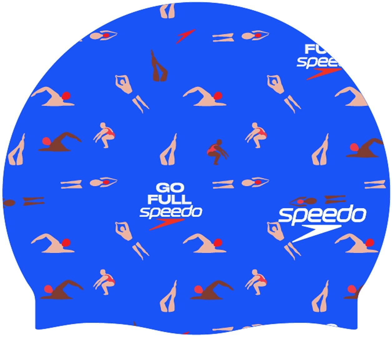 Speedo Slogan Printed Cap Swimmers